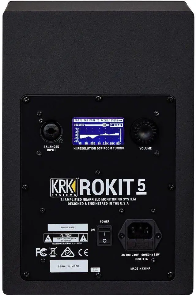 Alt view image 5 of 6 - KRK ROKIT 5 G4 5 Pair  PreSonus AudioBox USB 96  1/4 Cables (2)