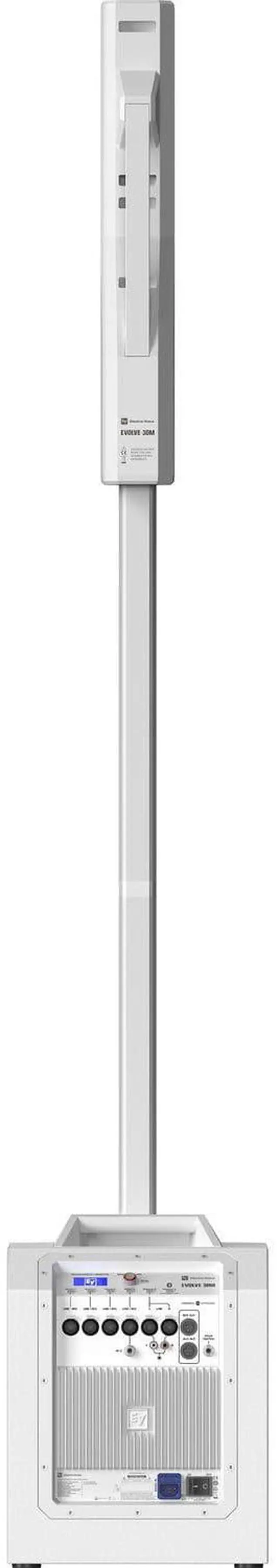 Alt view image 2 of 7 - Electro-Voice EVOLVE 30M White (Pair)  (2) BLX24/PG58 Wireless Mic  (2) Mic Stands  (4) XLR Cables  (2) Mic Clips