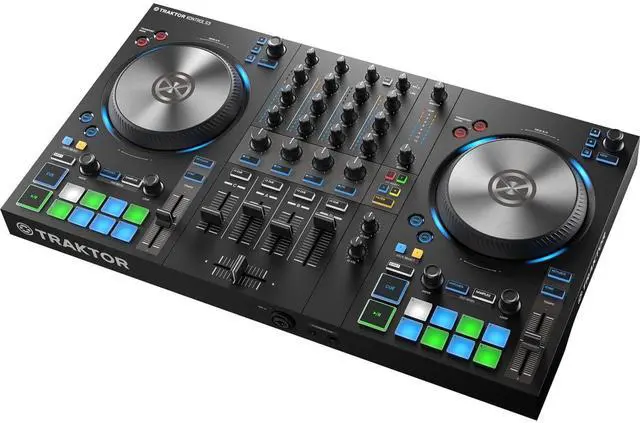 Alt view image 3 of 6 - Native Instruments TRAKTOR KONTROL S3 + Pioneer DJ HDJ-X5 Over-Ear DJ Headphones (Black) and Cables.