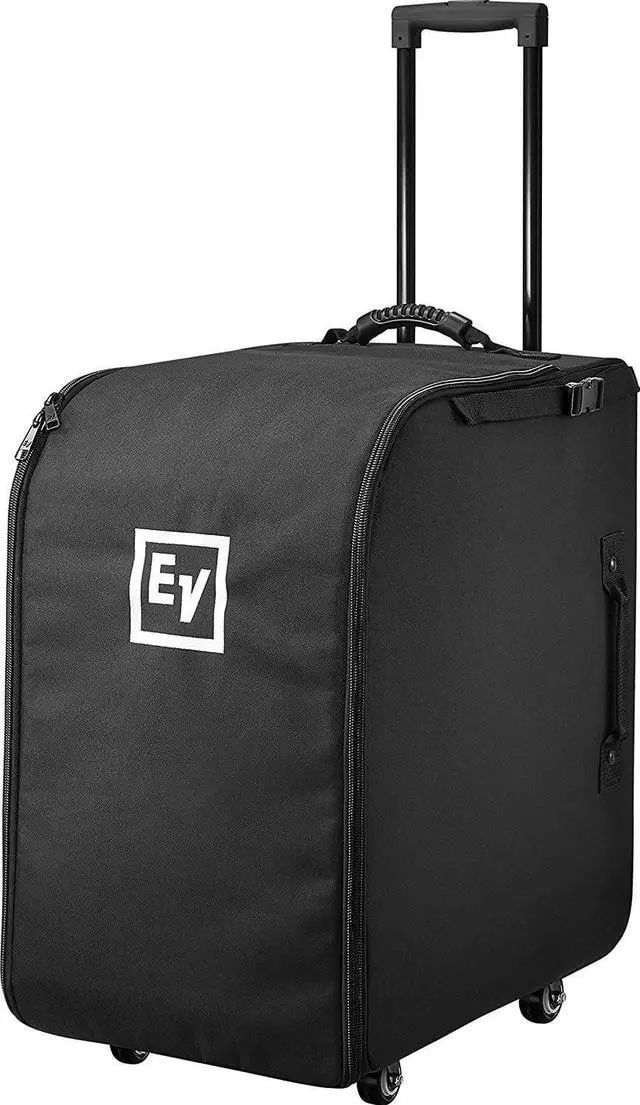 Alt view image 4 of 5 - Electro-Voice EVOLVE 50 White Portable 1000W Bluetooth + Electro-Voice Evolve 50 Column Speaker Carrying Case with Wheels and Cable