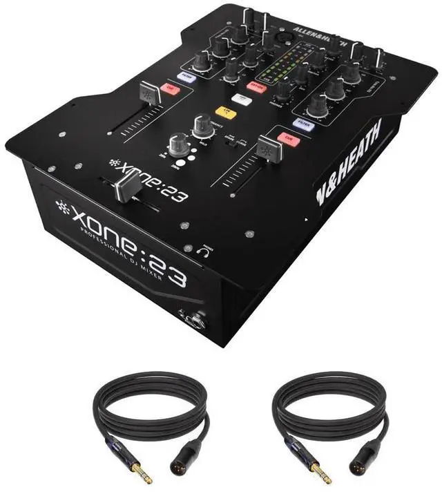 Main image of Allen & Heath XONE:23  2+2 Channel DJ Mixer + Mogami Cables