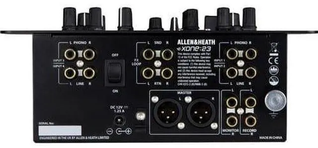 Alt view image 4 of 5 - Allen & Heath XONE:23  2+2 Channel DJ Mixer + Tascam TH-07 High-Definition Monitor Headphones (Black)