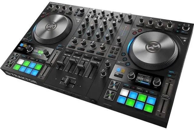 Alt view image 2 of 6 - Native Instruments TRAKTOR KONTROL S4 MK3 + Mackie THUMP15A Powered 15 Loudspeaker Pair & Stands Packages