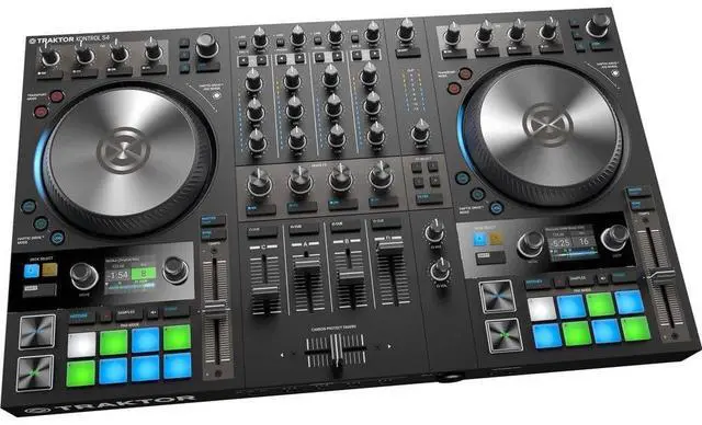 Alt view image 4 of 6 - Native Instruments TRAKTOR KONTROL S4 MK3 + Mackie THUMP15A Powered 15 Loudspeaker Pair & Stands Packages