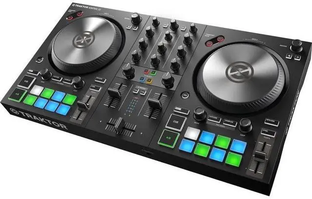 Alt view image 2 of 6 - Native Instruments TRAKTOR KONTROL S2 MK3 + V-MODA Crossfade LP2 Special Edition (Matte Black)