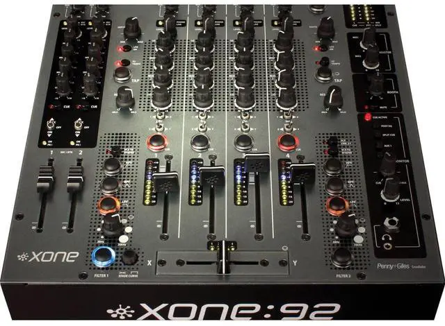 Alt view image 2 of 6 - Allen & Heath XONE:92S Professional Six-Channel Club Install DJ Mixer + Pioneer DJ PLX-500-K High-Torque, Direct-Drive Turntable (Black) and Cables