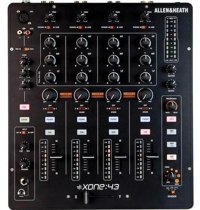 Alt view image 3 of 5 - Allen & Heath XONE:43  4+1 Channel Analog DJ Mixer & ProX Large Format CD and Digital Media Player Case [XS-CD] and RCA Cable