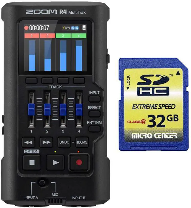 Main image of Zoom R4 MultiTrak SD Recorder, 32GB SD Card Bundle