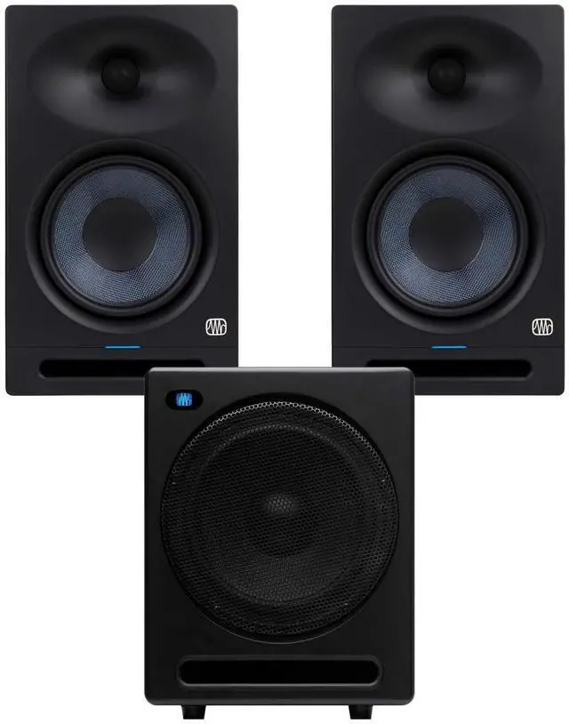 Main image of (2) PreSonus Eris Studio 8 8-inch Powered Studio Monitor, PreSonus Temblor T10 Bundle