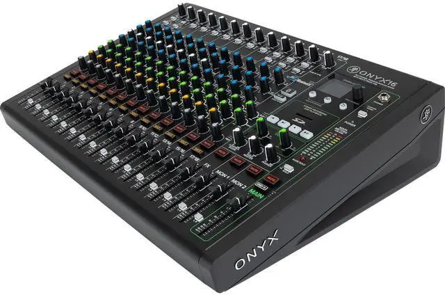 Alt view image 5 of 6 - Mackie Onyx16 16-channel Analog Mixer, PSG AUDIO UGX20II Dual Wireless Mic Bundle