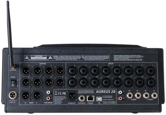 Alt view image 3 of 4 - Peavey Aureus 28-channel Digital Mixer, Gator G-MIX-L 1822 Bundle