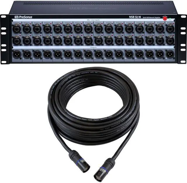 Main image of PreSonus NSB 32.16 AVB-Networked 32×16, GLS Audio 50-Feet Ethercon Bundle