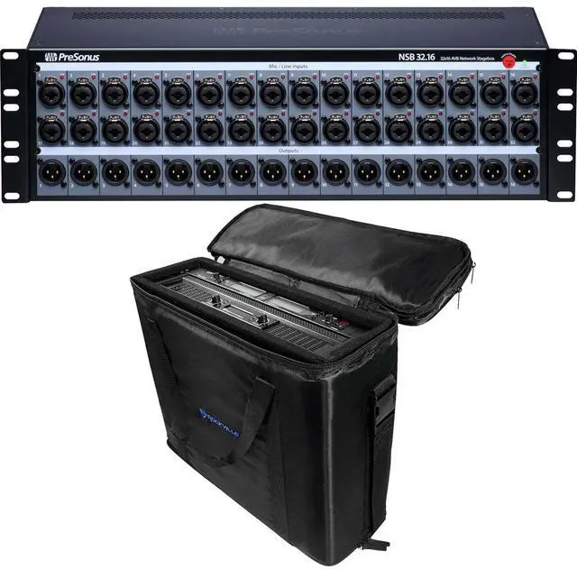 Main image of PreSonus NSB 32.16 AVB-Networked 32×16, Rockville 3U Bag (RRB35) Bundle