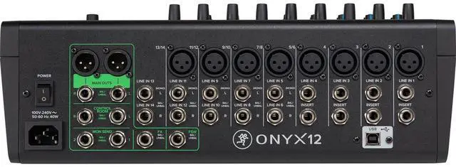 Alt view image 4 of 5 - Mackie Onyx12 12-channel Analog Mixer, Mixer Stand Bundle