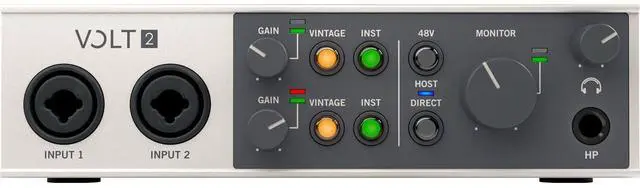 Alt view image 3 of 6 - Universal Audio Volt 2 Studio Pack, Presonus Eris3.5, (2) XLR Cables Bundle