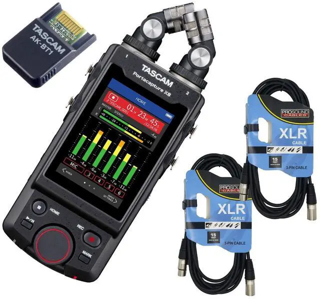 TASCAM「Portacapture X8」・AK-BT1・WS-86 Portacapture X8 | 8-Channel 32-Bit Float Portable Audio