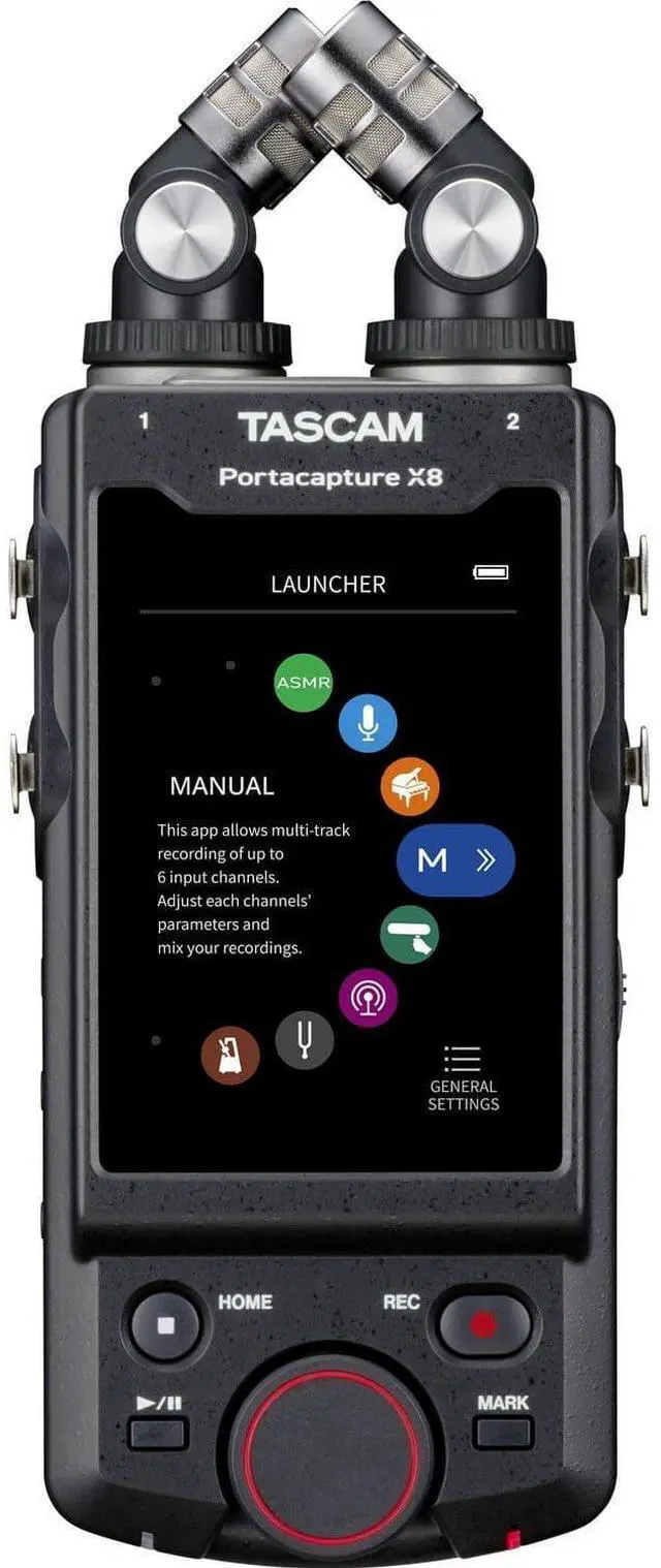 Alt view image 3 of 7 - TASCAM Portacapture X8 Multi-recorder, Casematix Portable Case, 32GB MicroSD Card Bundle
