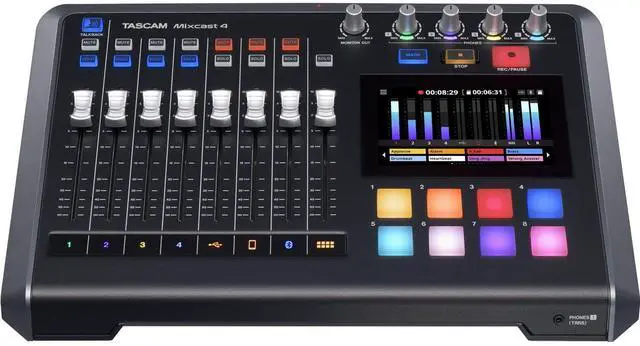 Alt view image 3 of 6 - TASCAM Mixcast 4 Podcast Workstation, Tascam CS-PCAS20 Bundle