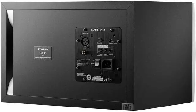 Alt view image 3 of 4 - (2) Dynaudio LYD 48  3-Way Speakers (Left/Right  White), Dynaudio 18S (Black) Powered Studio Subwoofer Bundle