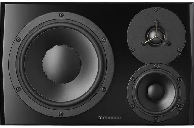 Alt view image 2 of 7 - (2) Dynaudio LYD 48  3-Way Speakers (Left/Right  Black), Monitor Stands, (2) ErnieBall cables, Pads, AT ATH-M50X Bundle