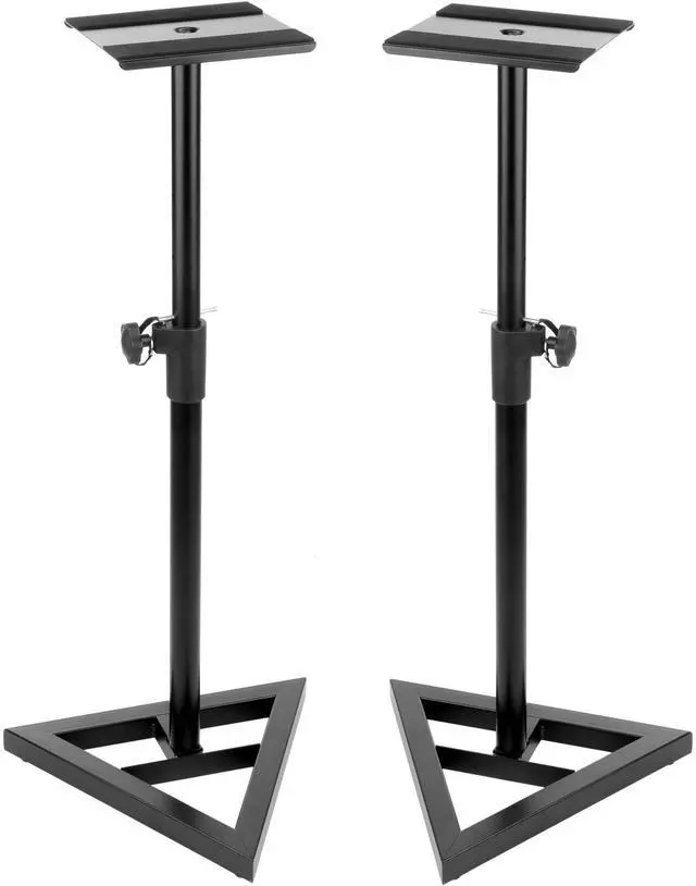Alt view image 4 of 7 - (2) Dynaudio LYD 48  3-Way Speakers (Left/Right  Black), Monitor Stands, (2) ErnieBall cables, Pads, AT ATH-M50X Bundle