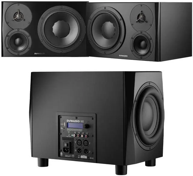 Main image of (2) Dynaudio LYD 48  3-Way Speakers (Left/Right  Black), Dynaudio 18S (Black) Powered Studio Subwoofer Bundle