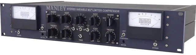 Alt view image 3 of 7 - Manley Variable Mu Stereo Compressor Limiter, AxcessAbles MB-W, AT2035 Mic, Furman SS-6B, ErnieBall XLR Cable Bundle