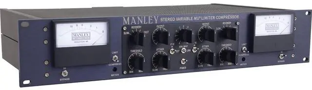 Alt view image 2 of 7 - Manley Variable Mu Stereo Compressor Limiter, AxcessAbles MB-W, AT2035 Mic, Furman SS-6B, ErnieBall XLR Cable Bundle
