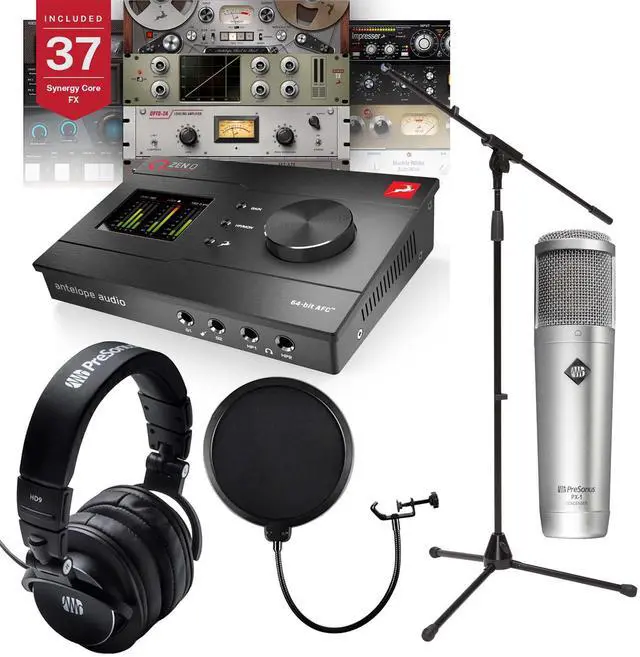 Main image of Antelope Zen Q Synergy Core Thunderbolt 3 Audio Interface, Presonus Eris3.5, (2) 1/4 Cables Bundle