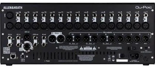 Alt view image 4 of 6 - Allen & Heath Qu-Pac Rack Digital Mixer, Odyssey BR708 Case Bundle