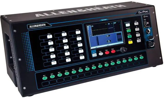 Alt view image 2 of 6 - Allen & Heath Qu-Pac Rack Digital Mixer, Odyssey BR708 Case Bundle