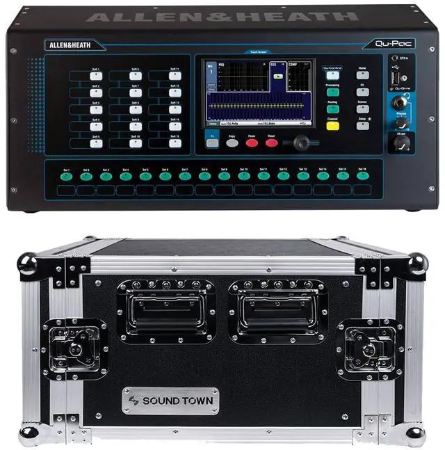 Main image of Allen & Heath Qu-Pac Rack Digital Mixer, SoundTown STRC-6U Case Bundle