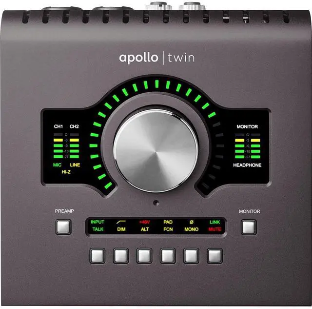 Alt view image 2 of 7 - Universal Audio Apollo Twin MKII DUO Heritage Edition, (2) KRK RP5G4 Monitors, Monitor Stands, (2) Mogami XLR to 1/4 Bundle