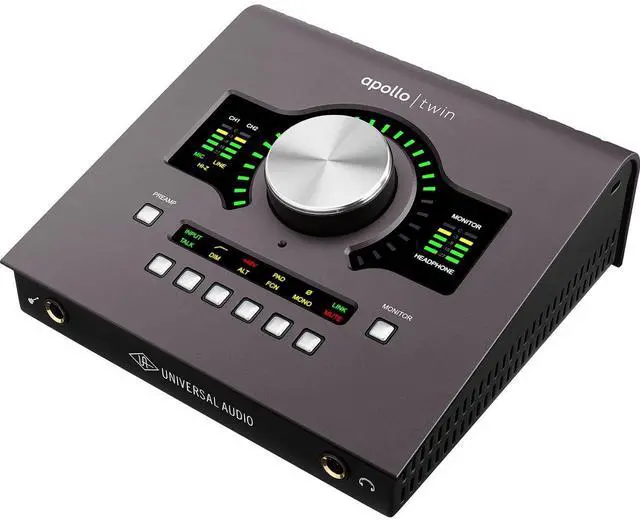 Alt view image 3 of 7 - Universal Audio Apollo Twin MKII DUO Heritage Edition, Presonus Eris3.5 Monitor, (2) 1/4 Cables, Presonus HD9 Bundle