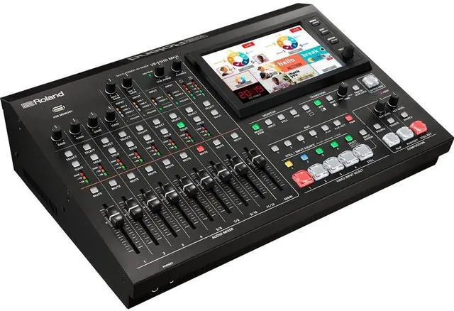 Alt view image 2 of 6 - Roland VR-50HD MK II Multi-Format AV Mixer, Blackmagic Duo Rackmountable Dual 8 LCD Monitors Bundle