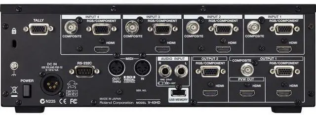 Alt view image 4 of 7 - Roland V-40HD Multi-Format Video Switcher, APC BR1500MS2 Back-UPS Bundle
