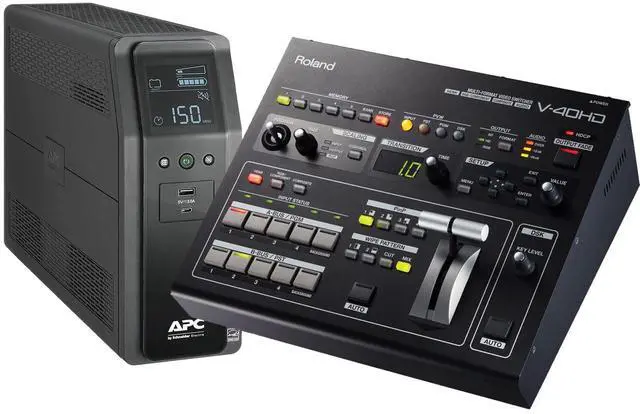 Main image of Roland V-40HD Multi-Format Video Switcher, APC BR1500MS2 Back-UPS Bundle