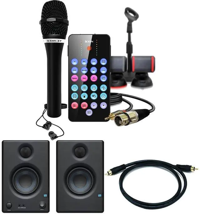 Main image of Icon Pro Audio LivePod Plus Bundle, Presonus Eris3.5, RCA Cables Bundle
