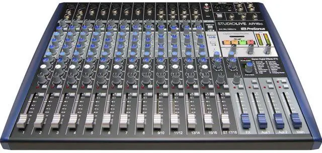 Alt view image 2 of 7 - PreSonus StudioLive AR16c USB-C, (2) KRK RP5G4, Monitor Stands, (2) XLR to 1/4 cable Bundle