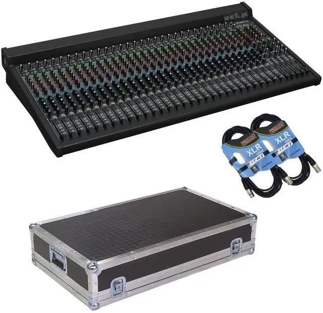 Main image of Mackie 3204VLZ4 32-Channel 4-Bus FX Mixer with USB, ATA Case For MACKIE SR32, 2x XLR Cables Bundle