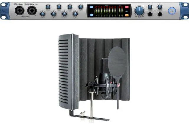 Main image of PreSonus Studio 1824  18×18 USB 2.0 Audio Interface and sE Electronics X1 S Studio Bundle  Vocal Recording Package with Reflection Filter