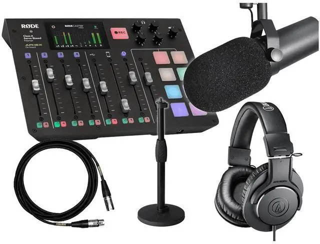 Main image of Rodecaster-Pro Console, SM7B and Accessories
