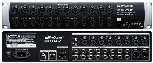 Alt view image 3 of 5 - PRESONUS Studiolive 32R Digital Rack Mount Mixer + Launchpad Controller + (12) XLR Cables