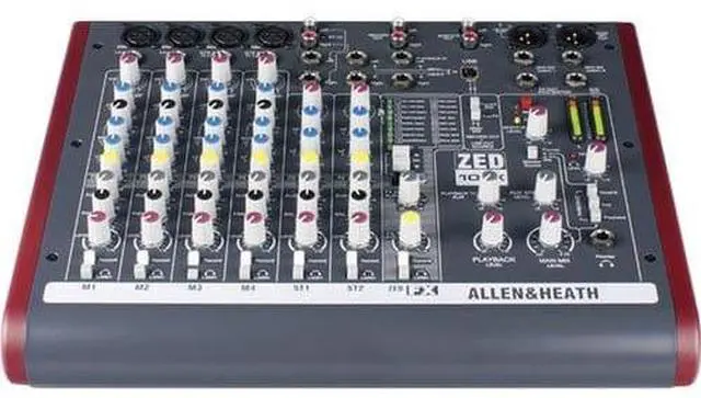 Alt view image 2 of 6 - Allen & Heath ZED-10FX Multi-Purpose Miniature Mixer + Gator Cases G-MIXERBAG-1515 Padded Nylon Mixer/Equipment Bag and Cables.