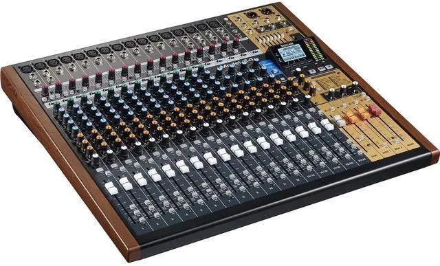 Alt view image 4 of 7 - Tascam Model 24  Digital Mixer, Recorder, and USB Audio Interface + Tascam TH-07 High-Definition Monitor Headphones (Black) and Audio-Technica AT2020 Cardioid Condenser Microphone