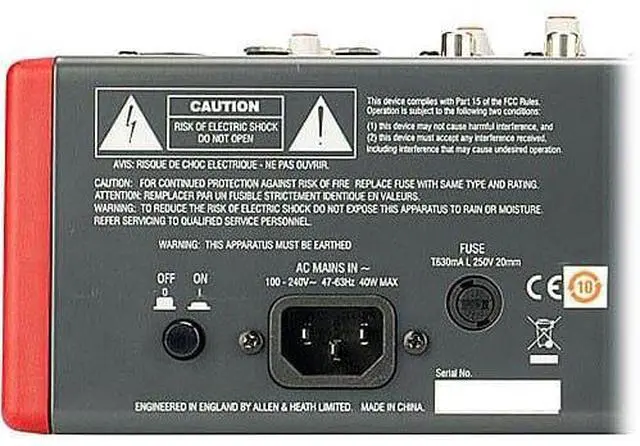 Alt view image 2 of 4 - Allen & Heath ZED-12FX  12-Channel Recording Mixer with USB Connection and Effects + (6) XLR Cables 15FT and (6) TRS Cables 15
