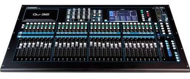 Alt view image 3 of 7 - Allen & Heath Qu-32C 38-In/28-Out Digital Mixer + (32) Xlr Cables 15FT + (32) TRS Cables and (10) Mircrophones Stand