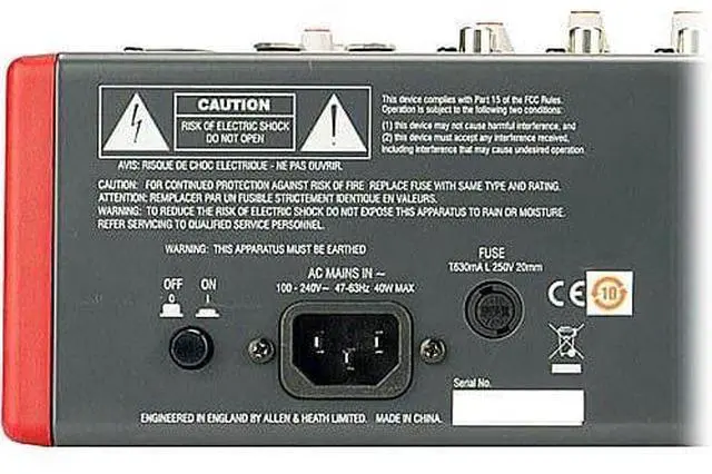 Alt view image 4 of 5 - Allen & Heath ZED14  14-Channel Recording and Live Sound Mixer with USB Connection + Rockville RXS20 Portable Mixer Stand