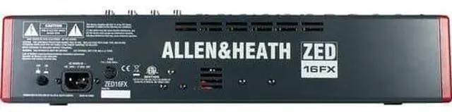 Alt view image 5 of 6 - Allen & Heath ZED-16FX 16-Channel Recording and Live Sound Mixer with FX & USB + (8) XLR to XLR Cables 15FT Ea + Rockville RXS20 Portable Mixer Stand