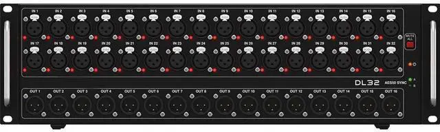 Alt view image 2 of 6 - Midas DL32 32-input / 16-output Stage Box  GearIT CAT6 Cable 100FT  (10) XLR Cables Bundle